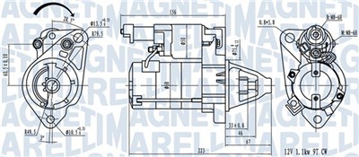 MAGNETI MARELLI 063721458010 Číslo výrobce: MQS1458. EAN: 8050947054750.