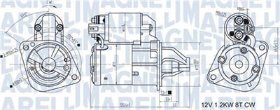 MAGNETI MARELLI 063721465010 Číslo výrobce: MQS1465. EAN: 8050947027372.
