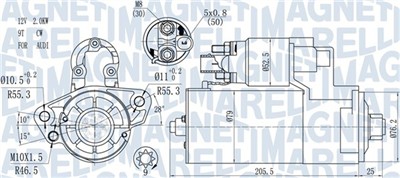 MAGNETI MARELLI 063721521010 Číslo výrobce: MQS1521. EAN: 8050947027662.