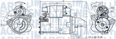MAGNETI MARELLI 063721543010 Číslo výrobce: MQS1543. EAN: 8050947028133.