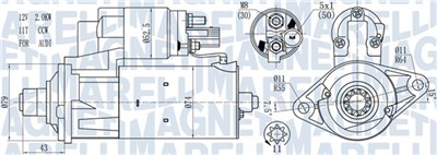 MAGNETI MARELLI 063721584010 Číslo výrobce: MQS1584. EAN: 8050947054828.