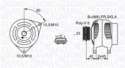 MAGNETI MARELLI 063377416010 Číslo výrobce: MAN7416. EAN: 8001063409856.