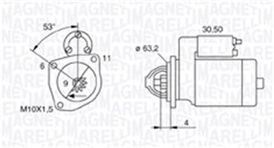 MAGNETI MARELLI 063721057010 Číslo výrobce: MQS1057. EAN: 8001063960609.