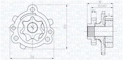 MAGNETI MARELLI 351516000142 Číslo výrobce: OP0142. EAN: 8050947122015.