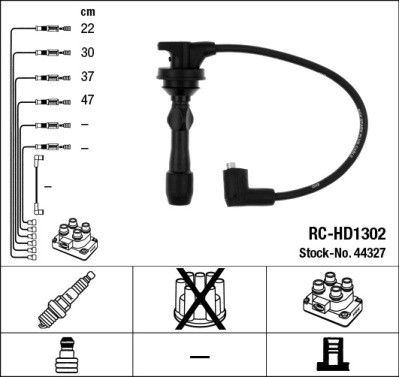 NGK 44327 Číslo výrobce: RC-HD1302. EAN: 87295443279.
