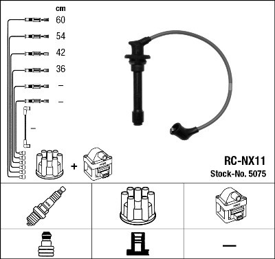 NGK 5075 Číslo výrobce: RC-NX11. EAN: 87295050750.