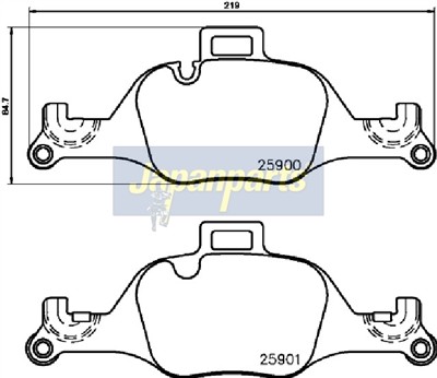 JAPANPARTS PA-0128AF EAN: 8052553290843.