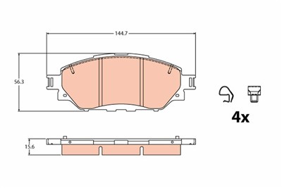 TRW GDB2196 Číslo výrobce: 22310. EAN: 3322938418069.