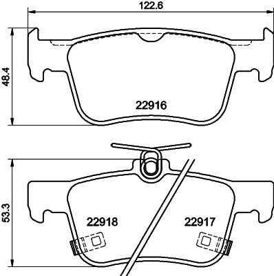HELLA 8DB 355 040-871 Číslo výrobce: 22916. EAN: 4082300732795.