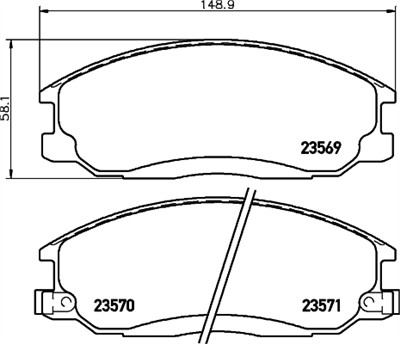 HELLA 8DB 355 009-991 Číslo výrobce: 23569. EAN: 4082300354300.