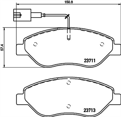 HELLA 8DB 355 020-561 Číslo výrobce: 23711. EAN: 4082300492217.