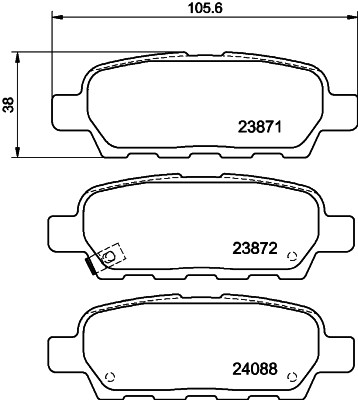 HELLA 8DB 355 010-241 Číslo výrobce: 23871. EAN: 4082300354553.