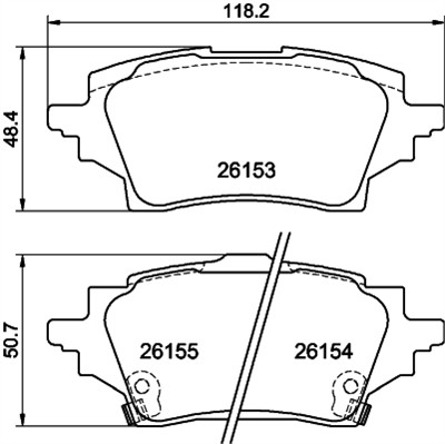 HELLA 8DB 355 040-221 Číslo výrobce: 26153. EAN: 4082300732146.
