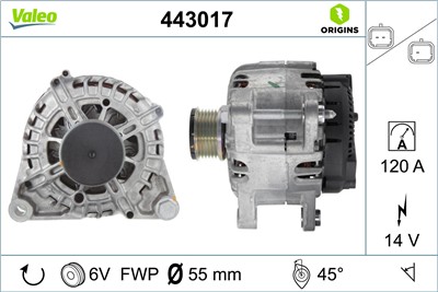 VALEO 443017 EAN: 3276424430175.
