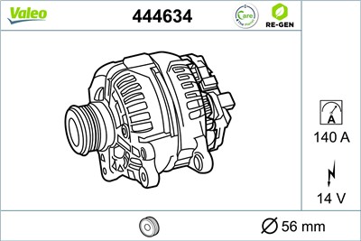 VALEO 444634 EAN: 3276424446343.