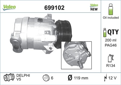 VALEO 699102 EAN: 3276426991025.