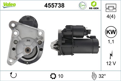 VALEO 455738 EAN: 3276424557384.