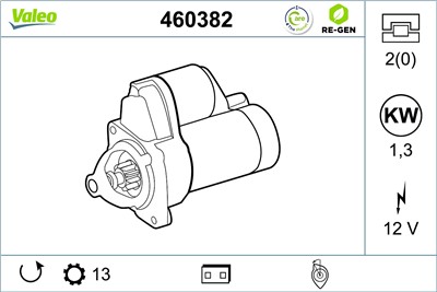 VALEO 460382 EAN: 3276424603821.
