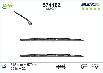 VALEO 574162 Číslo výrobce: VM203. EAN: 3276425741621.