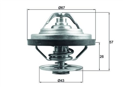 MAHLE ORIGINAL TX 158 79 Číslo výrobce: 72400236. EAN: 4009026956663.