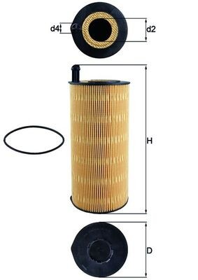 MAHLE ORIGINAL OX 423/9D Číslo výrobce: 72348839. EAN: 4009026932605.