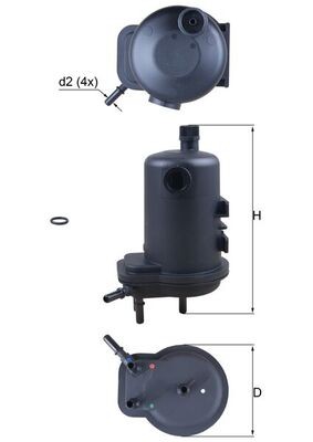 MAHLE ORIGINAL KL 633D Číslo výrobce: 70385052. EAN: 4009026720479.