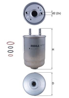 MAHLE ORIGINAL KL 752/5D Číslo výrobce: 72375244. EAN: 4009026940013.