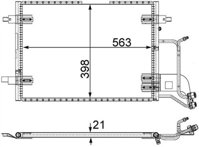 MAHLE ORIGINAL AC 352 000S Číslo výrobce: 351301401. EAN: 4057635021623.