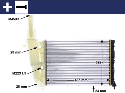 MAHLE ORIGINAL CR 351 000S Číslo výrobce: 376713514. EAN: 4057635083966.