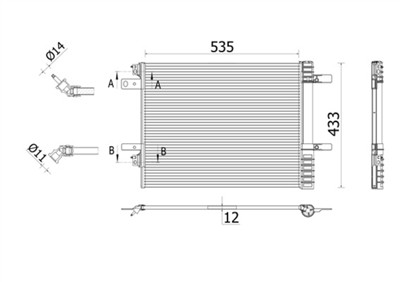 MAHLE ORIGINAL AC 943 000P Číslo výrobce: 351011341. EAN: 4057635130080.