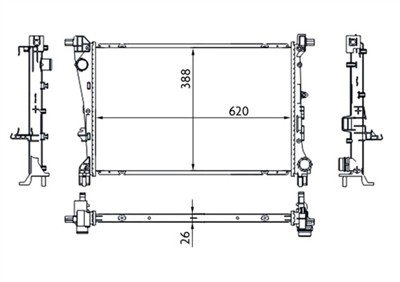 MAHLE ORIGINAL CR 1664 000S Číslo výrobce: 376780024. EAN: 4057635098731.