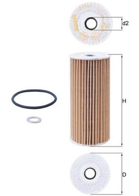 MAHLE ORIGINAL OX 1048D Číslo výrobce: 72506669. EAN: 4057635171861.