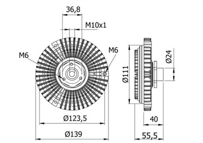 MAHLE ORIGINAL CFC 46 000S Číslo výrobce: 376732014. EAN: 4057635132053.