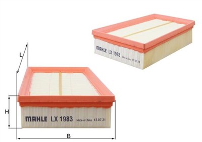 MAHLE ORIGINAL LX 1983 Číslo výrobce: 72573628. EAN: 4009026601402.