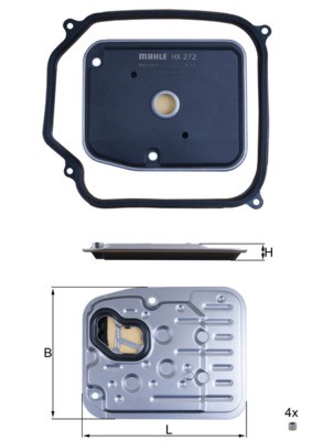 MAHLE ORIGINAL HX 272D1 Číslo výrobce: 72550713. EAN: 4057635219044.