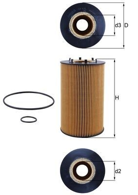 MAHLE ORIGINAL OX 435D Číslo výrobce: 70385181. EAN: 4009026720332.