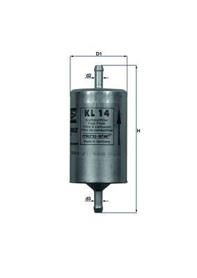 MAHLE ORIGINAL KL 14 Číslo výrobce: 77637655. EAN: 4009026037928.