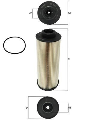 MAHLE ORIGINAL KX 73/2D Číslo výrobce: 72579067. EAN: 4009026405635.