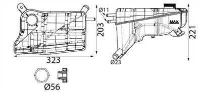 MAHLE ORIGINAL CRT 355 000S Číslo výrobce: 72573974. EAN: 4057635242875.