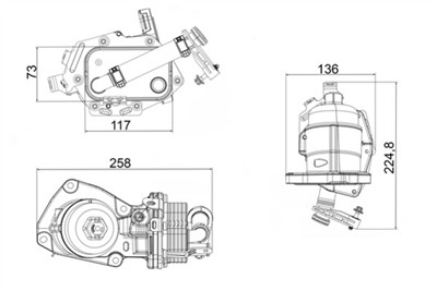 MAHLE ORIGINAL CLC 355 001S Číslo výrobce: 72616101. EAN: 4057635264884.