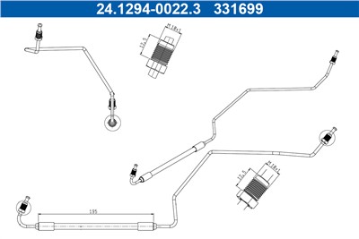 ATE 24.1294-0022.3 Číslo výrobce: 331699. EAN: 4006633498586.