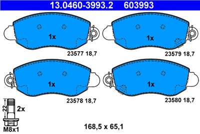ATE 13.0460-3993.2 Číslo výrobce: 603993. EAN: 4006633097246.