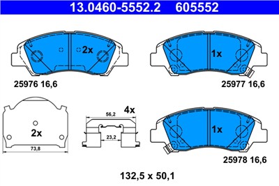 ATE 13.0460-5552.2 Číslo výrobce: 605552. EAN: 4006633492393.