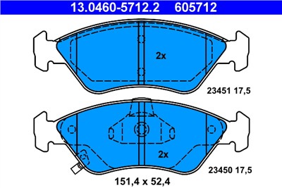 ATE 13.0460-5712.2 Číslo výrobce: 605712. EAN: 4006633218597.