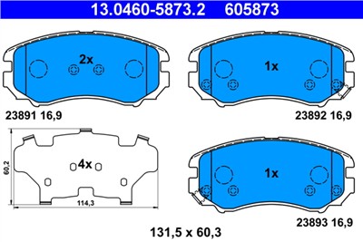 ATE 13.0460-5873.2 Číslo výrobce: 605873. EAN: 4006633218245.