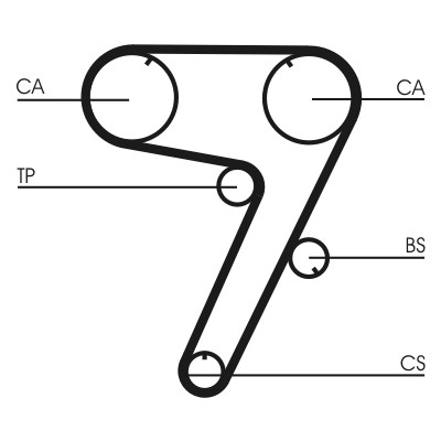 CONTITECH CT931 Číslo výrobce: CT 742. EAN: 4010858024260.