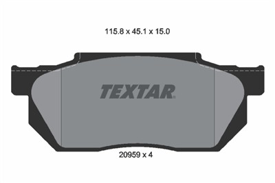 TEXTAR 2095901 Číslo výrobce: 20959. EAN: 4019722180668.