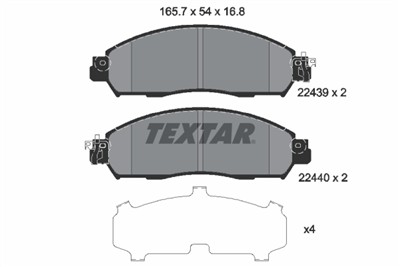 TEXTAR 2243901 Číslo výrobce: 22439. EAN: 4019722495236.