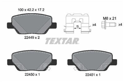 TEXTAR 2244901 Číslo výrobce: 22449. EAN: 4019722492242.