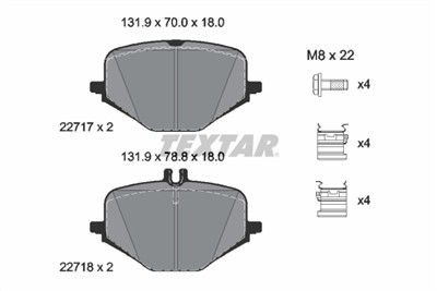 TEXTAR 2271701 Číslo výrobce: 22717. EAN: 4019722549236.